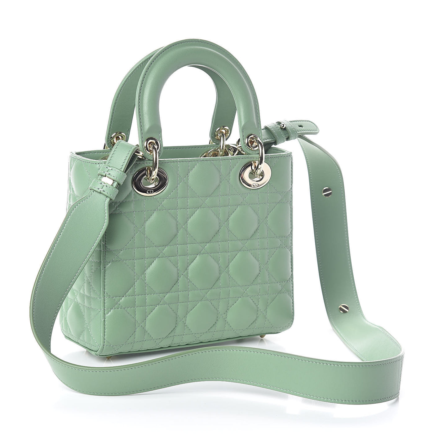 Lady DIOR My ABC soft green matte pale gold hardware RRP £3450