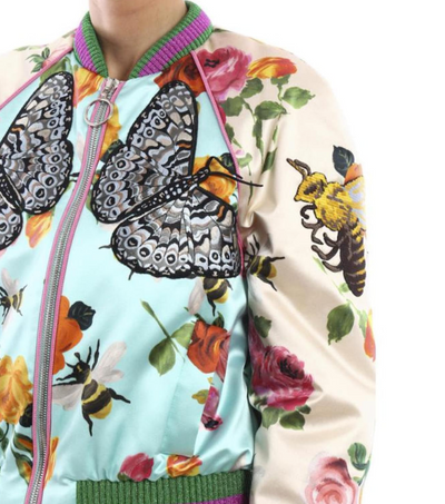 GUCCI Pre Fall Silk Bomber print Butterfly size S RRP: £2210