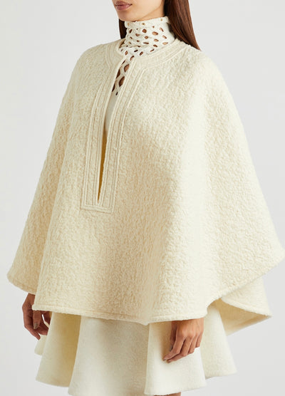 VALENTINO wool bouclé cape size M Fall21 Runway RRP: £2300