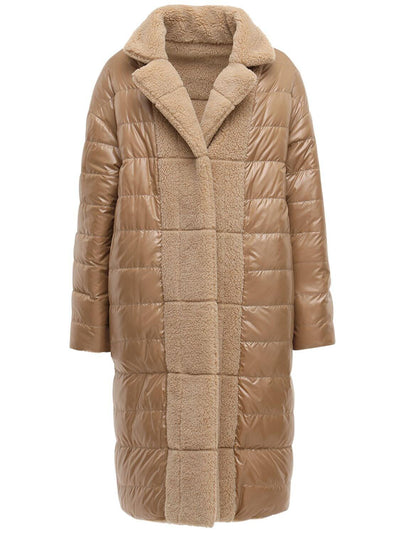 MONCLER beige reversible puffer size 0 current RRP £1300