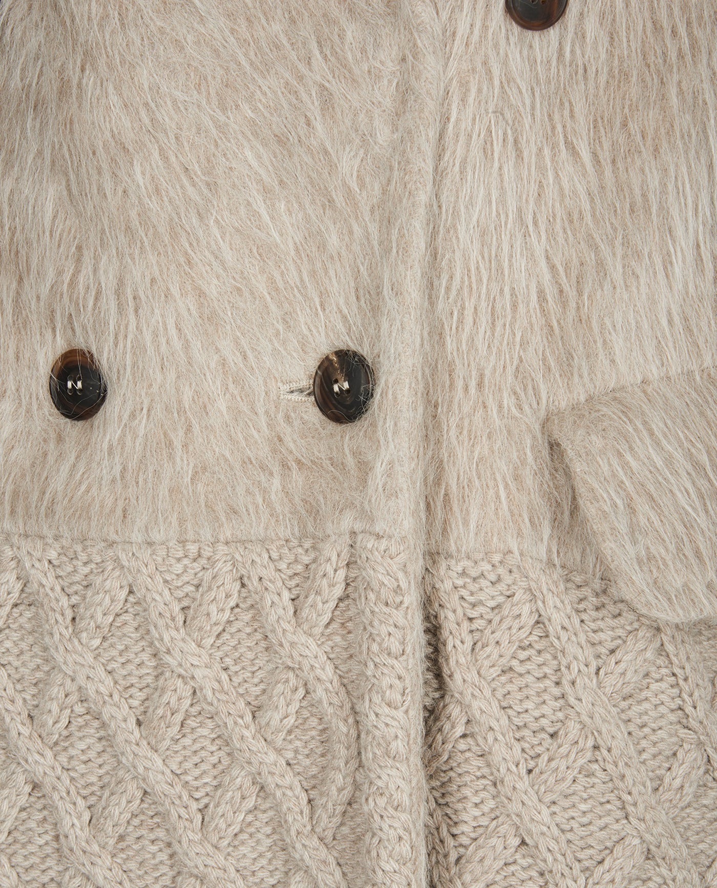MAX MARA alpaca & wool knitted beige coat size S RRP: £2225