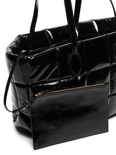 KHAITE Florence patent tote bag RRP: £1530