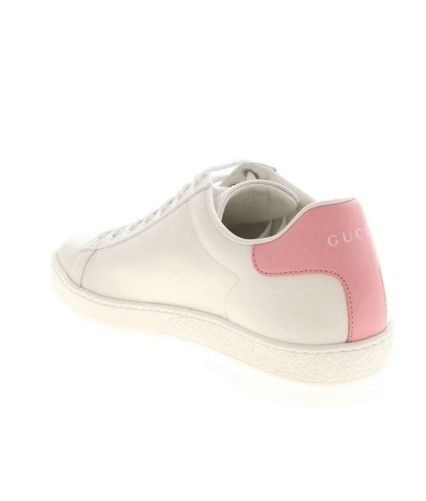 GUCCI Ace trainers pink/white Never Worn size 37.5 RRP: £460