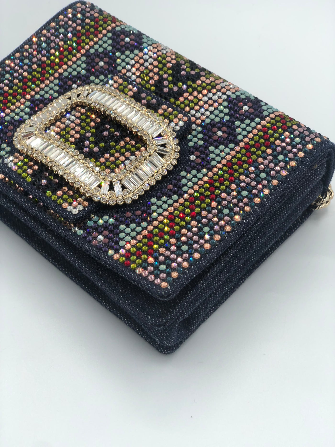 ROGER VIVIER Mini Pilgrim Crystals Embellished bag RRP: £1550