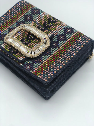 ROGER VIVIER Mini Pilgrim Crystals Embellished bag RRP: £1550