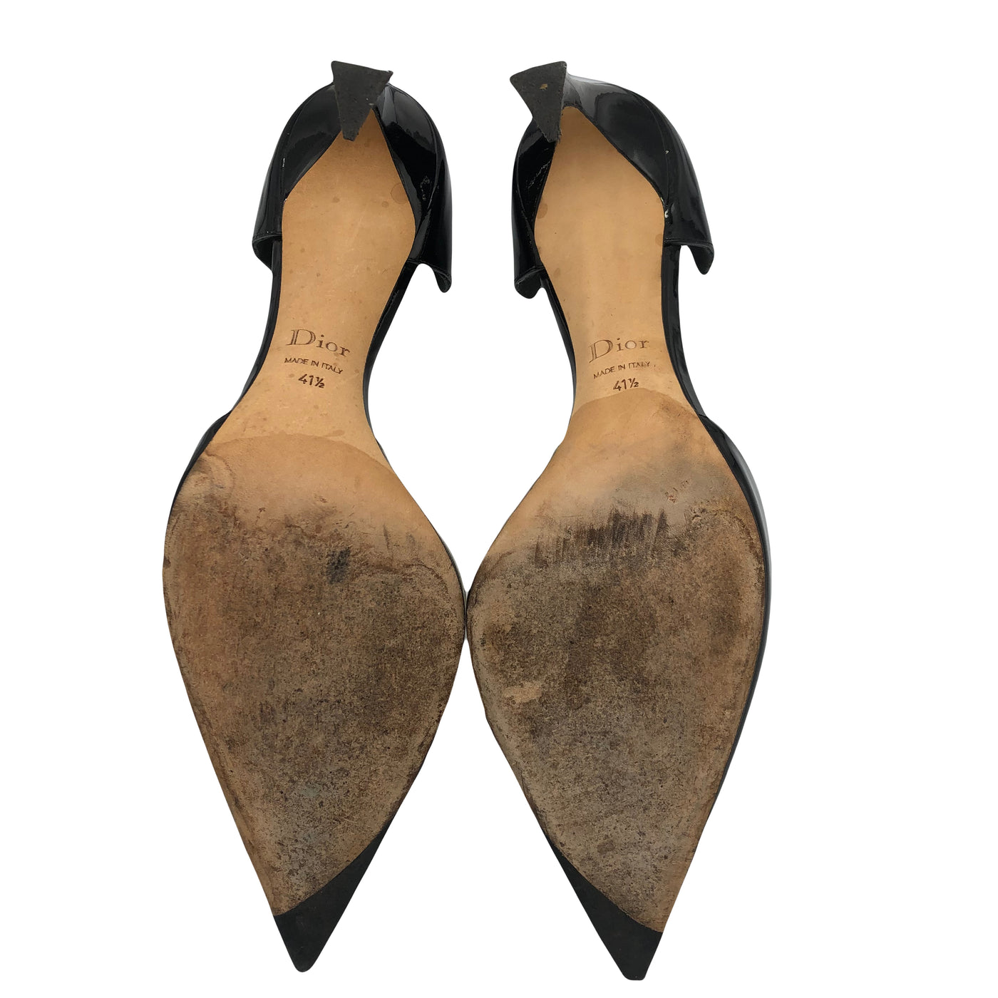 Christian DIOR shaped plexi heels size 41.5