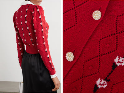 MIU MIU red cashmere cardigan size M RRP: £1350
