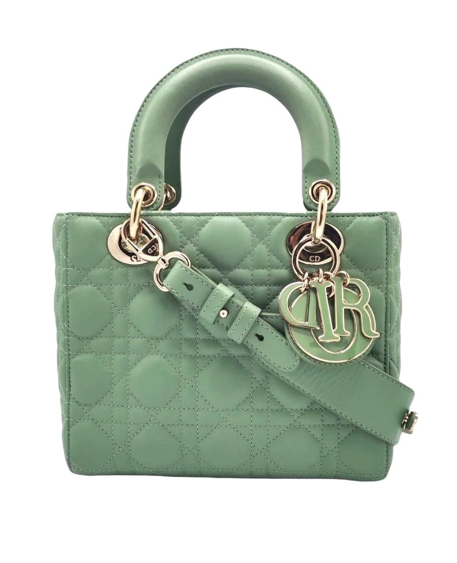 Lady DIOR My ABC soft green matte pale gold hardware RRP £3450