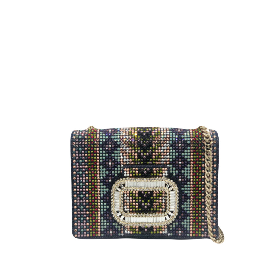 ROGER VIVIER Mini Pilgrim Crystals Embellished bag RRP: £1550