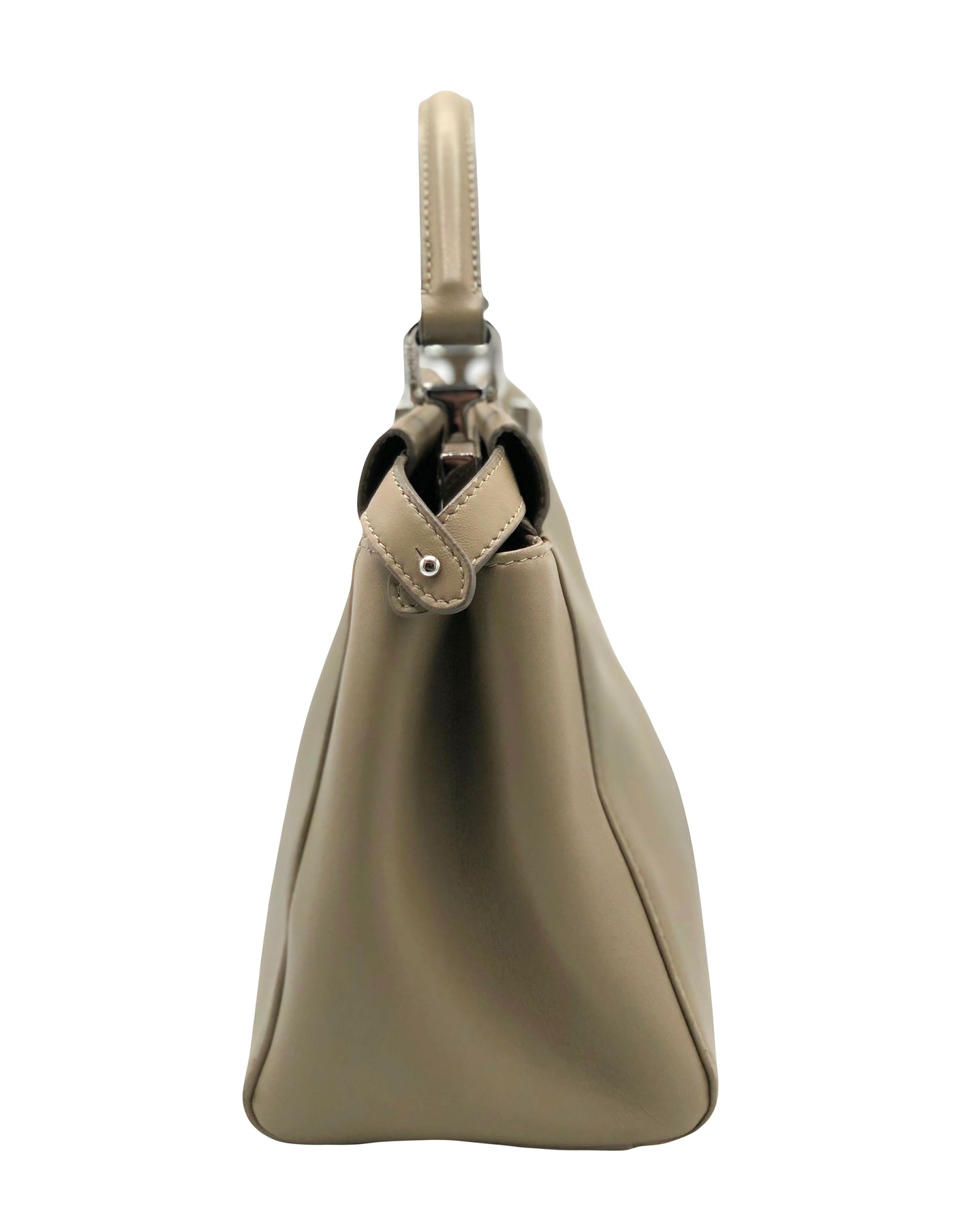 FENDI Mini Peekaboo Dove Grey with Silver Hardware RRP: £3500