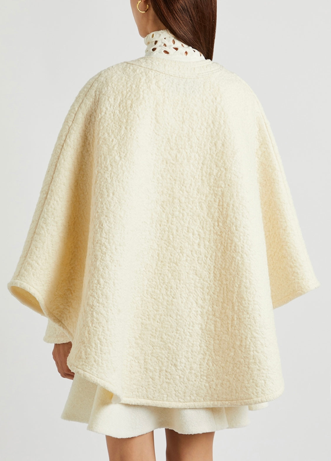VALENTINO wool bouclé cape size M Fall21 Runway RRP: £2300