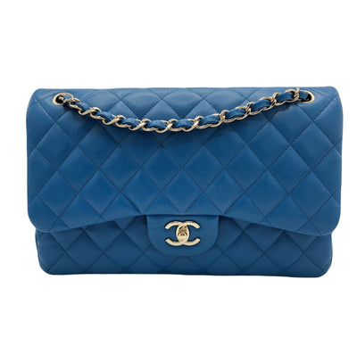 CHANEL Classic double flap Jumbo Caviar with Champagne GHW RRP: £8140