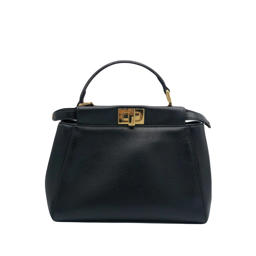 FENDI Mini Peekaboo Black with Gold Hardware RRP: £3500