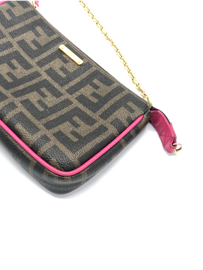 FENDI Mini NWOT Zucca leather pochette