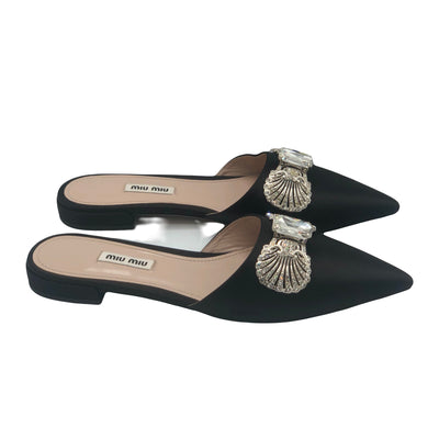 MIU MIU Embellished Mules flats size 37.5