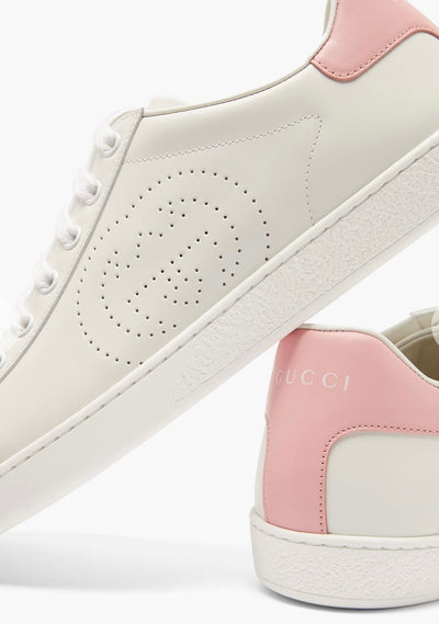 GUCCI Ace trainers pink/white Never Worn size 37.5 RRP: £460